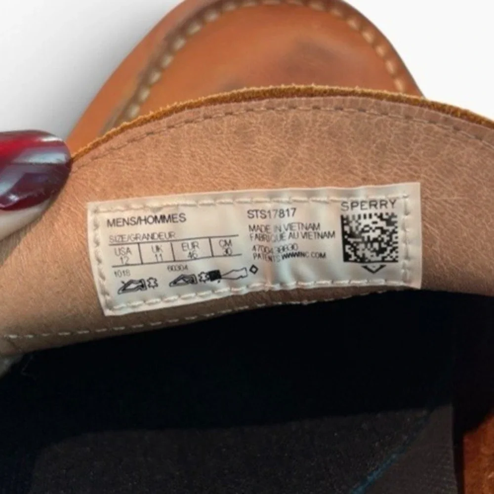 Sperry Men's Brown Leather Penny Loafer Slip-On Casual Shoes Mens 12 STS18717